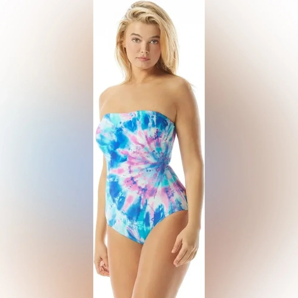 Coco Reef Contours Galena Tie-Dyed Shapemaker Swimsuit - Picture 3 of 6
